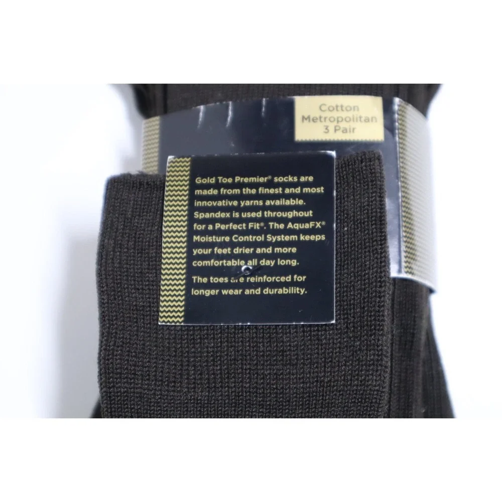 Gold‎ Toe Men's Dress Socks Bundle of 2 3packs - Navy - Brown - Size 10-13